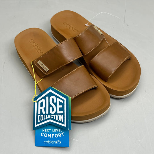 COBIAN Dana Rise Elevated Flatform Style Slide Women's Sz 10 Tan DNA24-230-10