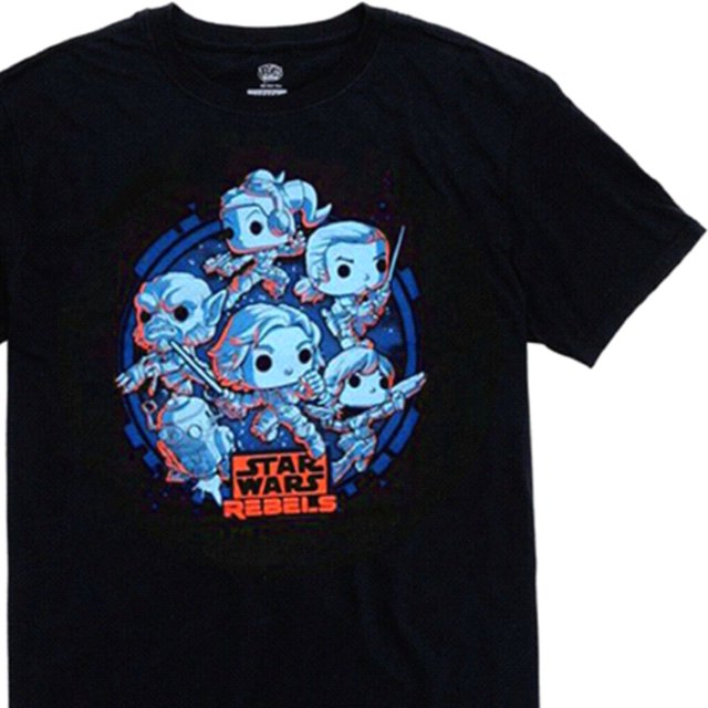 Funko Pop! Star Wars Rebels Men's Black T-Shirt - (XL)
