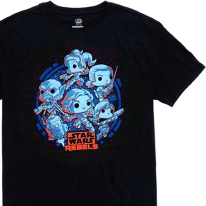 Funko Pop! Star Wars Rebels Men's Black T-Shirt - (XL)