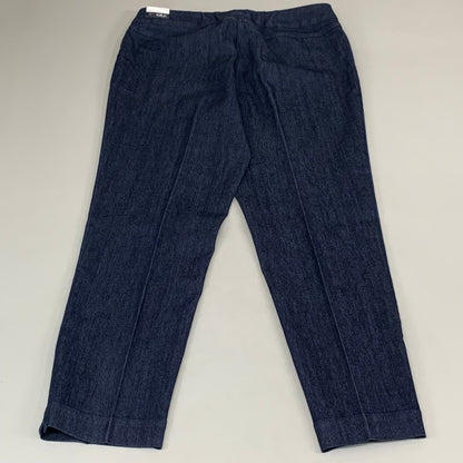 MULTIPLES Narrow Leg Pants Petite Women's Sz 16 Denim M2623P