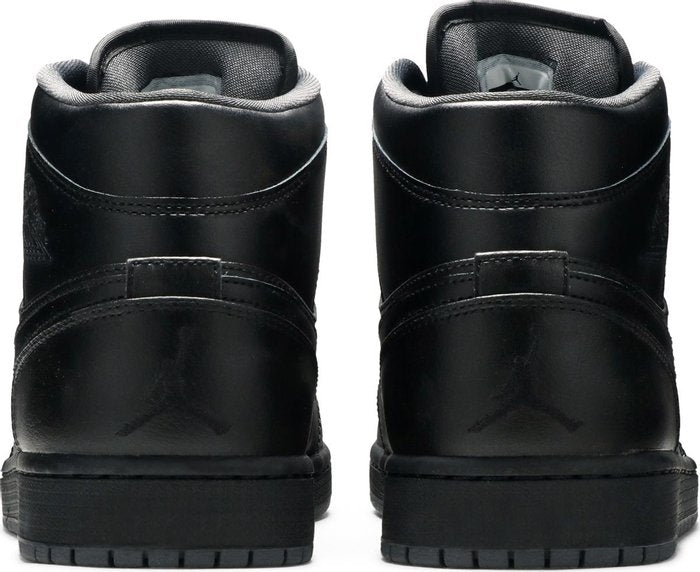 (2015) Nike Jordan 1 Mid Triple Black New Size 7.5M