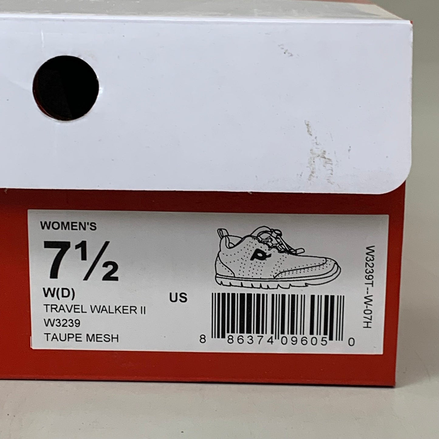 PROPET Travel Walker II Sneaker Shoes X(2E) Women's SZ 6.5 Taupe Mesh W3239T-X-06H