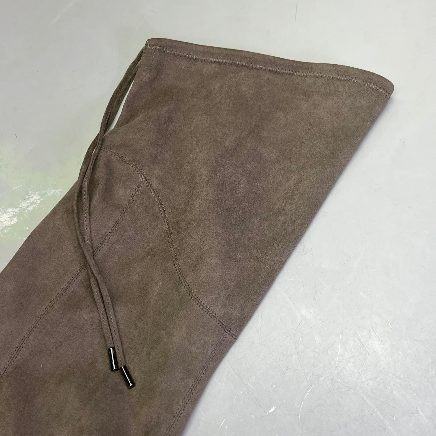 MARC FISHER  LTD Over The Knee Boot Pointy Toe Partial Zip Women's Sz 8.5 Brown