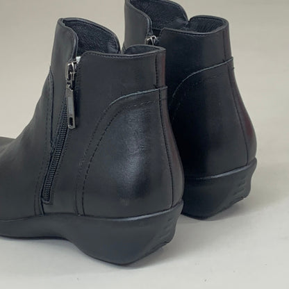 PROPET Waverly Leather Walking Ankle Boot M(B) Women's SZ 9 Black WFX085LBLKM-09