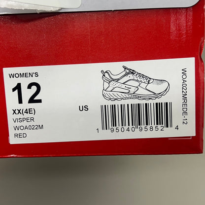 PROPET Visper Diabetic Hiking Sneaker Orthotic Women Sz 12 XX(4E) Red WOA022M