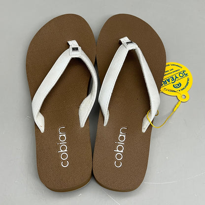 COBIAN Skinny Bounce Comfortable Synthetic Strap Women's Sz 6 White SKI25-110-06
