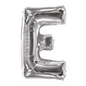 34 In. Silver Letter E Balloon