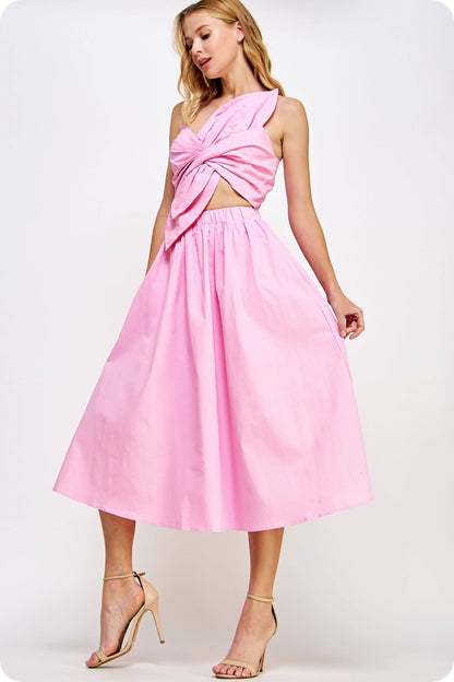 Knotted Bow Dress in color options