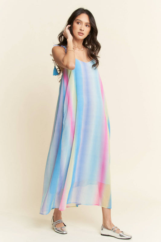 Ombré Rainbow Maxi with Tassles