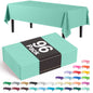 Premium Mint Plastic Table Cover | Case of 96