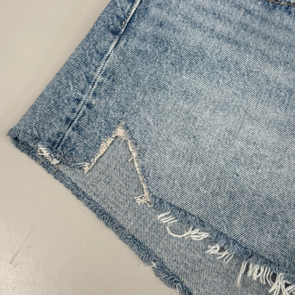 LEVIS 501 Original Fit High Rise Shorts Medium Wash Women's Sz 33 Mega Vibe Blue