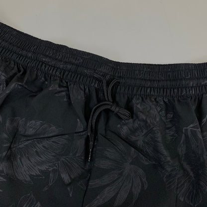 RAYA SUN Stretch Swim Style Shorts W/ Flower Design Women's 2X Black/Gray