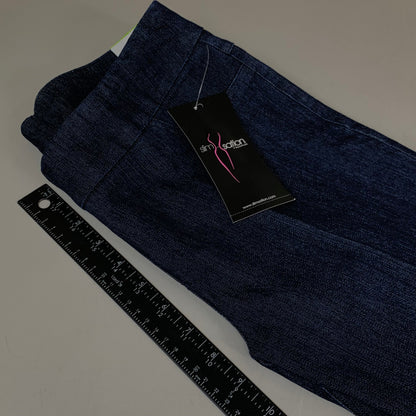 MULTIPLES Narrow Leg Pant Petite Women's Sz 4  Denim M2604P