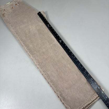 LEVIS 501 Original High Rise Straight Leg Jeans Women's Sz 32x30 Tan 125010525