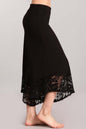 Lace Hem Gaucho Style Pants - Clearance Final Sale