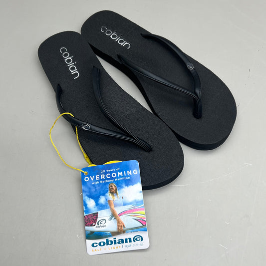 COBIAN Nia's Bounce 2 Synthetic Leather Women's Sz 9, EU 39.5 Black NIA25-001-9