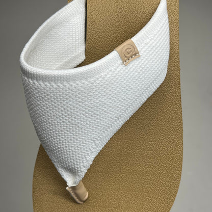 COBIAN Bermuda Bounce Mesh Strap Women's Sz 9 EU 39.5 Cream BEB24-110-9
