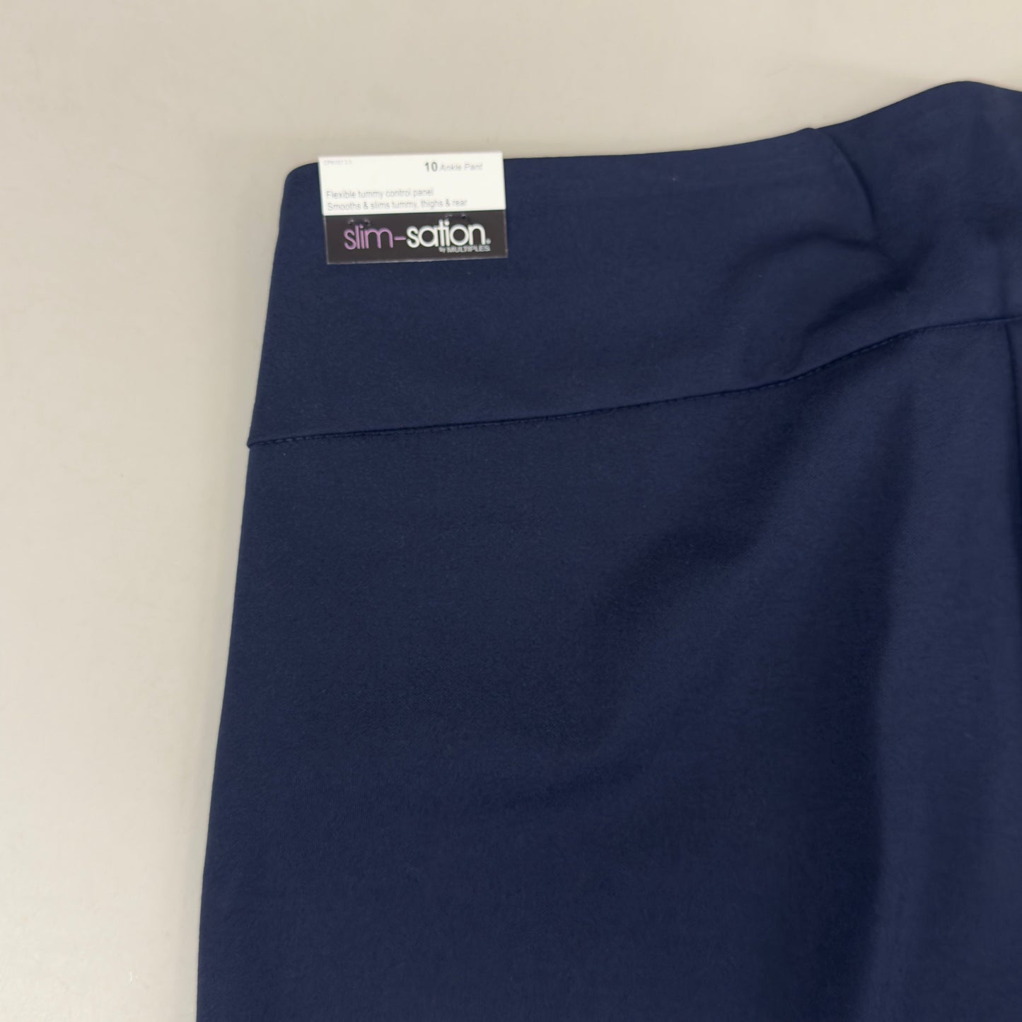 MULTIPLES Ankle Pants Petite Women's Sz 10 Midnight M48716PM