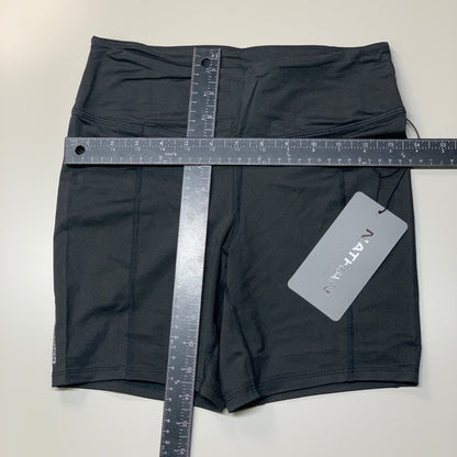NATHAN Interval 6" Inseam Bike Short Women's Black Size S NS51520-00001-S