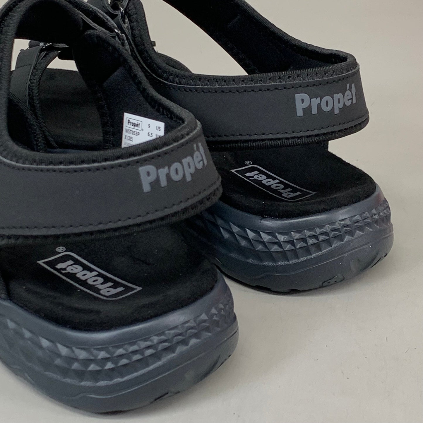 PROPET Travelactiv Aspire Sandals X(2E) Women's SZ 12 Black WST053PBLKX-12