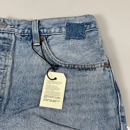 LEVIS 501 Original Fit High Rise Shorts Medium Wash Women's Sz 33 Mega Vibe Blue