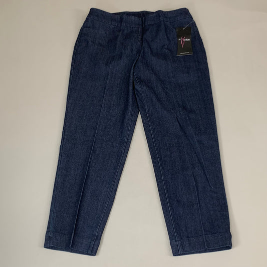 MULTIPLES Ankle Pants Petite Women's Sz 10P Denim M2623P