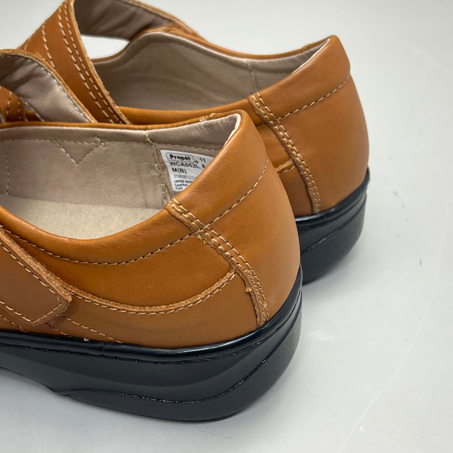 PROPET Golda Mary Jane Shoe Adjustable Lightweight Women's Sz 7 X(2E) Teak WCA053L