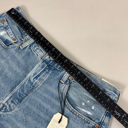 LEVIS 501 Original Fit High Rise Shorts Women's Sz 33 Vague Finish Medium Wash