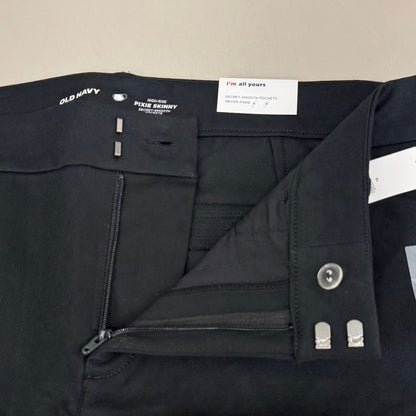 OLD NAVY High Waisted Pixie Skinny Ankle Pants Women's Sz 10 Black 3139011958