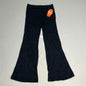 ZA@ WONDER NATION Twin Rib Bottoms Flare Pants Women's Sz S (6-6X) Black Soot