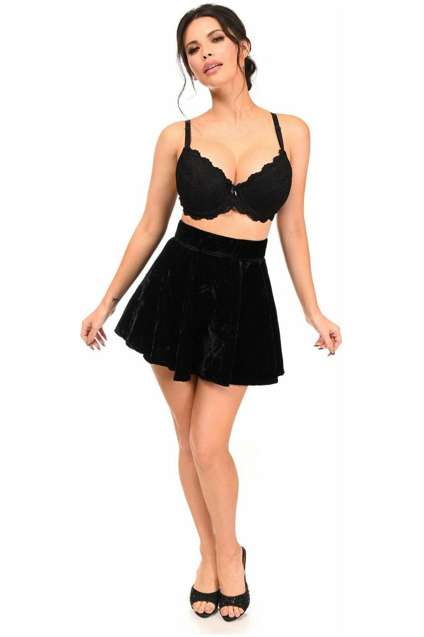 Black Velvet Skirt