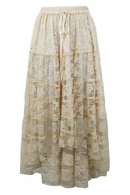 Ivory Lace Skirt