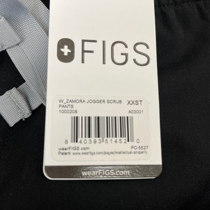 FIGS Zamora Jogger Scrub Pants Women's Sz XXST (Tall) 31" Inseam Black 1000208