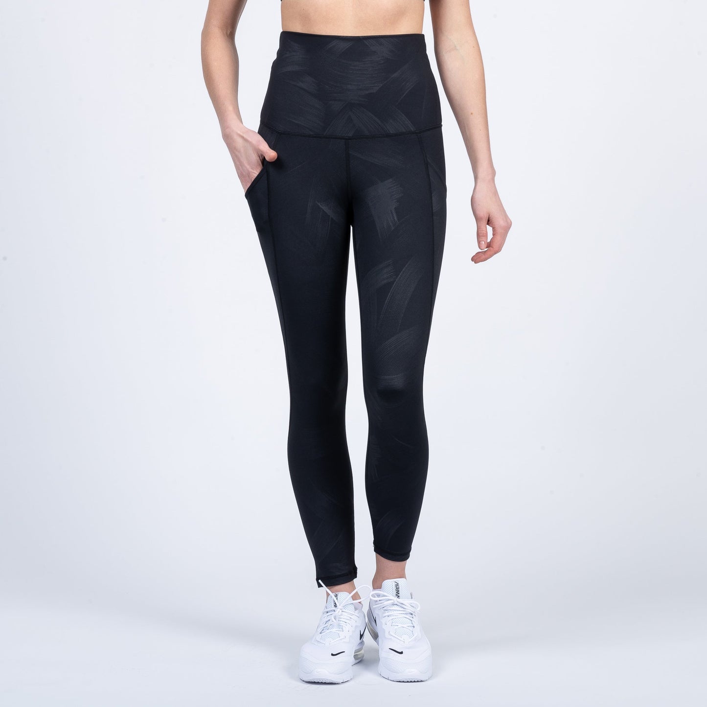 Venice Ultra High Waisted Postpartum Tummy Control Legging (Brush Stroke)