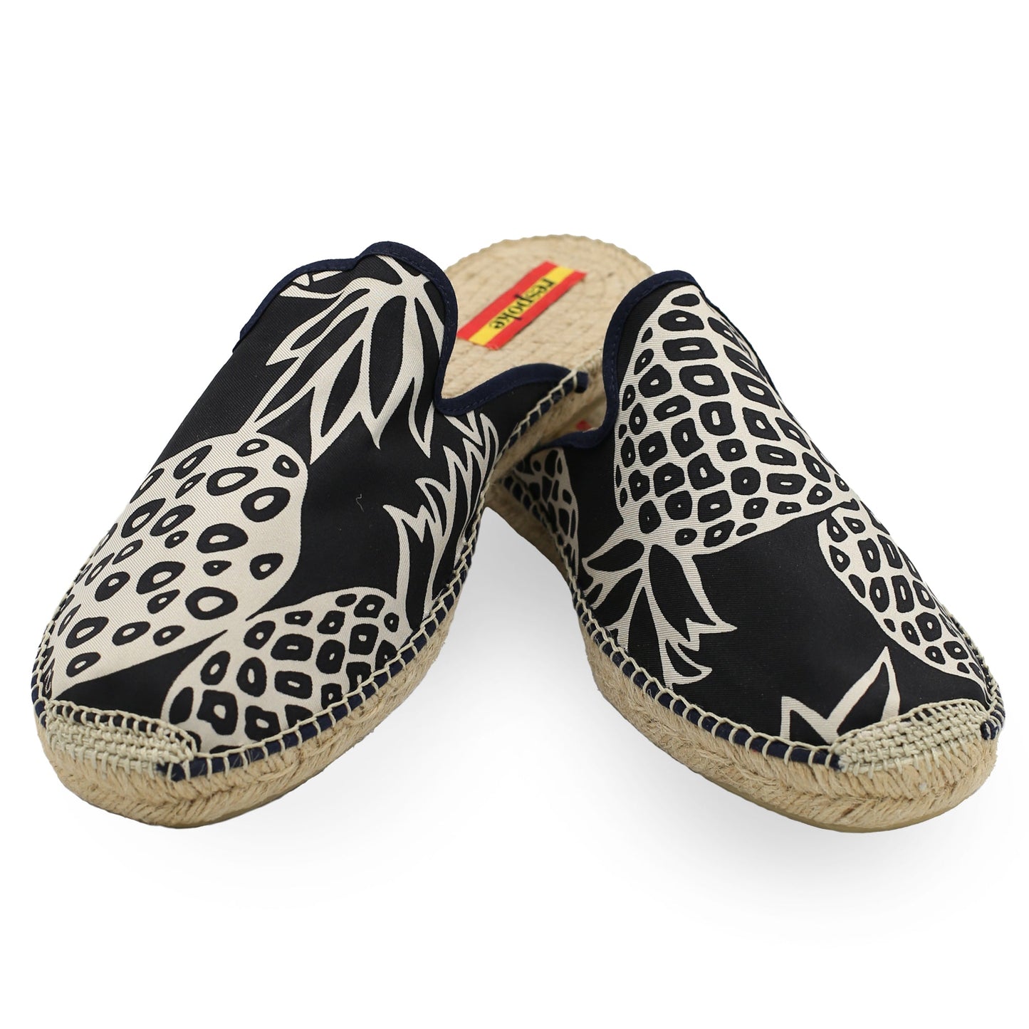 ANANAS Black Mule Espadrilles