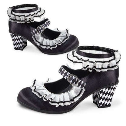 Chocolaticas® Mid Heels Arlequin Women's Mary Jane Pump