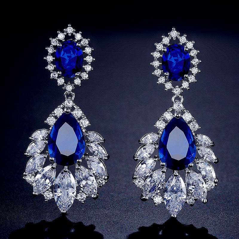Adrienne - Cubic Zirconia Bridal Earrings - More Colors