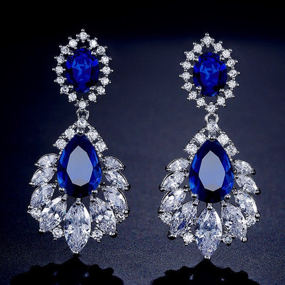 Adrienne - Cubic Zirconia Bridal Earrings - More Colors