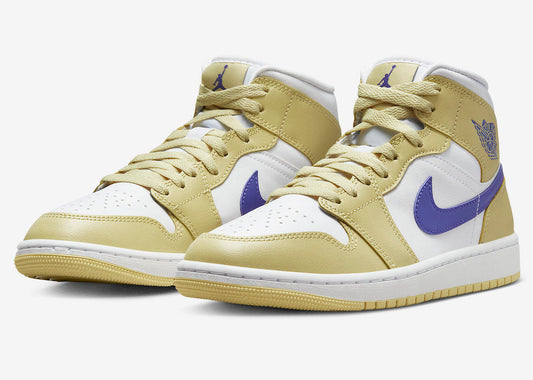 Jordan 1 Mid Lemon Wash Lapis New Size 12W / 10.5M