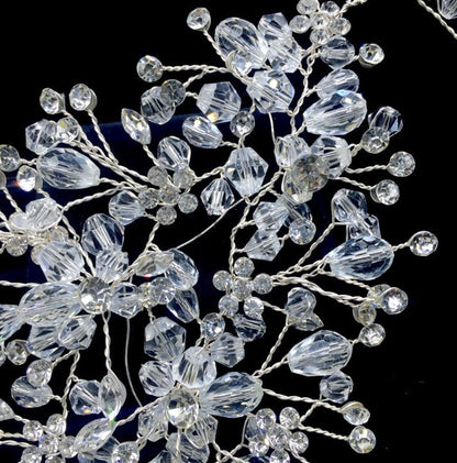 "Alessia" - Austrian Crystal Bridal Hair Vine - Available in Silver, Rose Gold and Yellow Gold