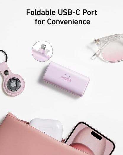 Anker Nano Power Bank   Foldable USB‑C   5,000 mAh