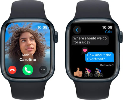 Apple Watch Series 9 (2023) – 45mm GPS Wi-Fi – Aluminum Case with Sport Band