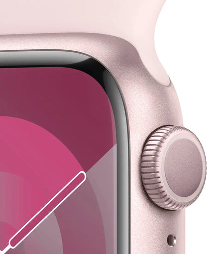 Apple Watch Series 9 (2023) – 45mm GPS Wi-Fi – Aluminum Case with Sport Band