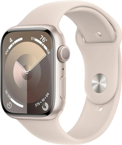 Apple Watch Series 9 (2023) – 45mm GPS Wi-Fi – Aluminum Case with Sport Band