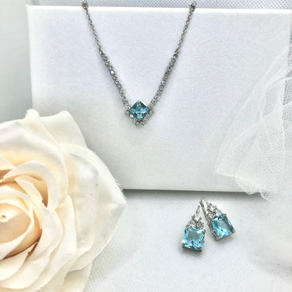 Oceana - Aqua Blue Bridal Jewelry Set