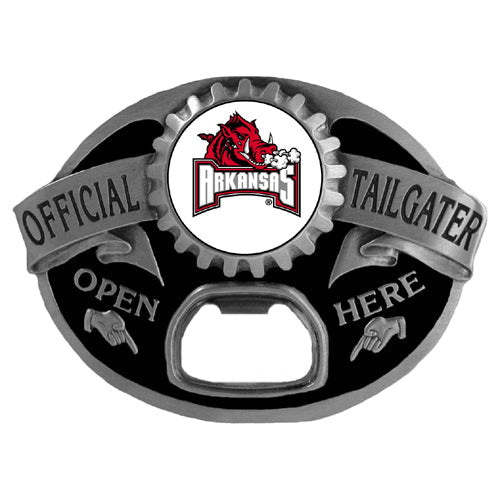 Arkansas Razorbacks Tailgater Belt Buckle Bottle Opener