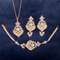 Narissa - Art Deco CZ 3-Piece Bridal Jewelry Set - Available in Silver, Rose Gold and Yellow Gold