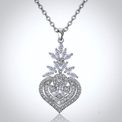 Narissa - Art Deco CZ Bridal Necklace - Available in Silver, Rose Gold and Yellow Gold