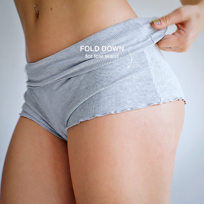 Boyshort - CloudRib™ Grey