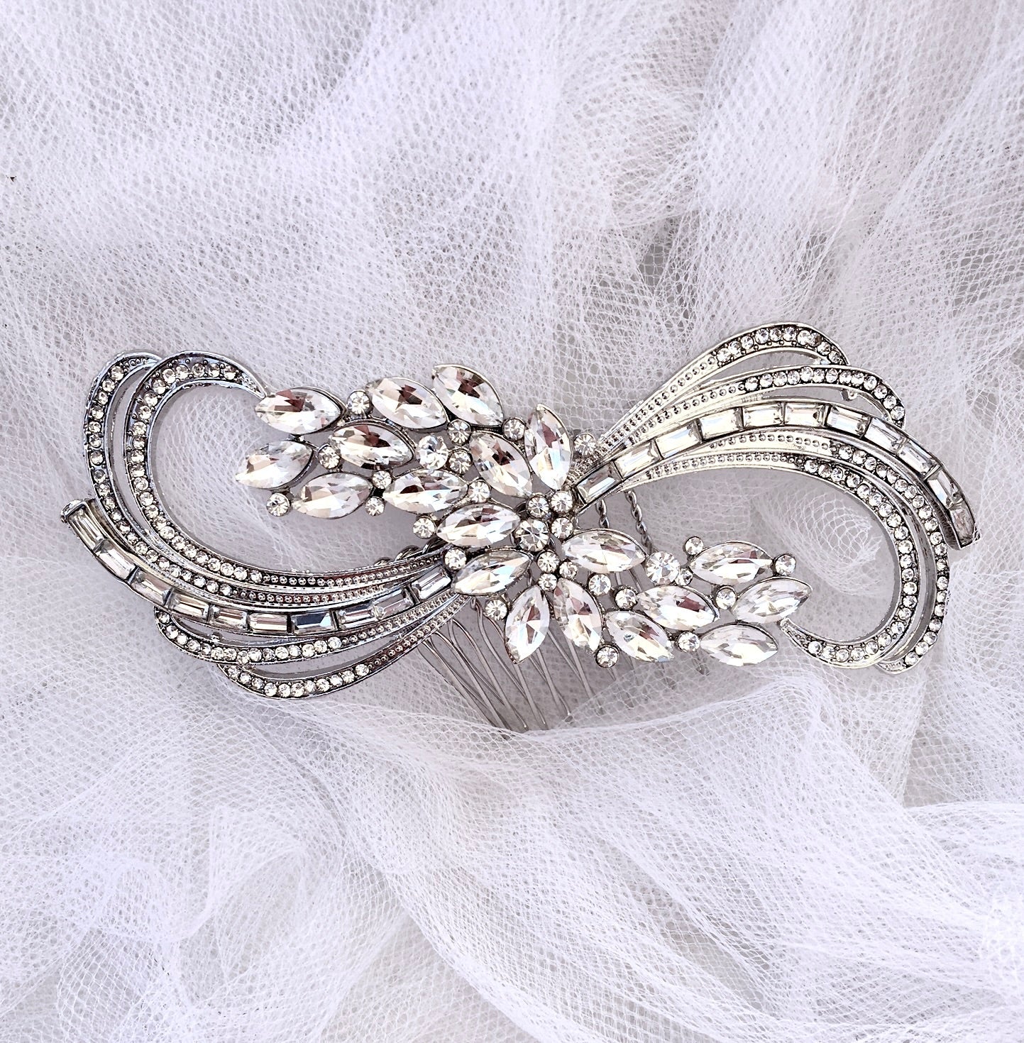 "Aurora" - Austrian Crystal Bridal Hair Comb